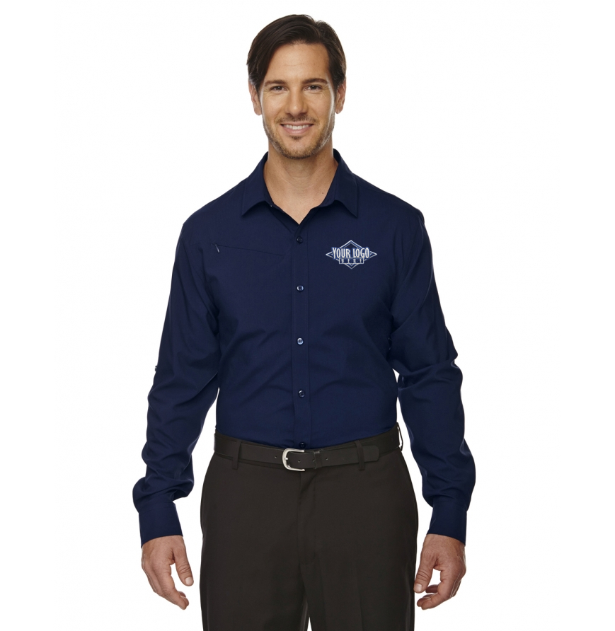 North End Men's Performance Shirt with Roll-Up Sleeves