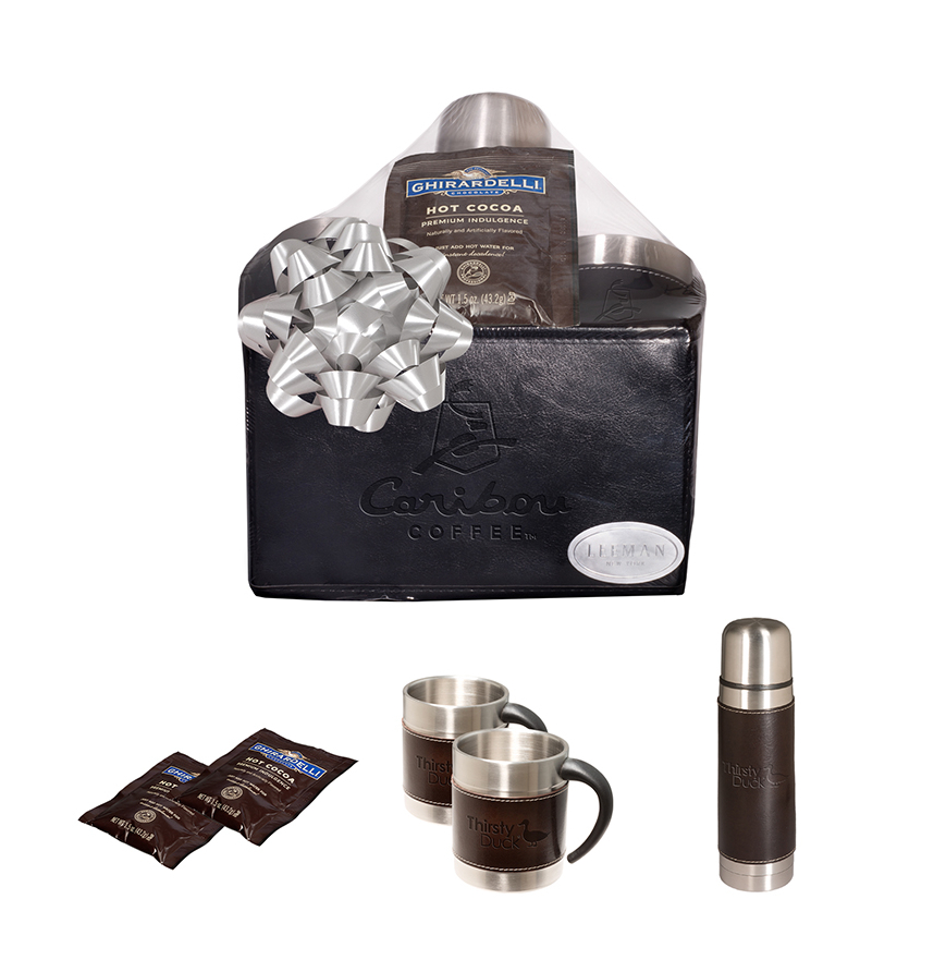 Empire Thermal Bottle  Cups Ghirardelli Cocoa Set