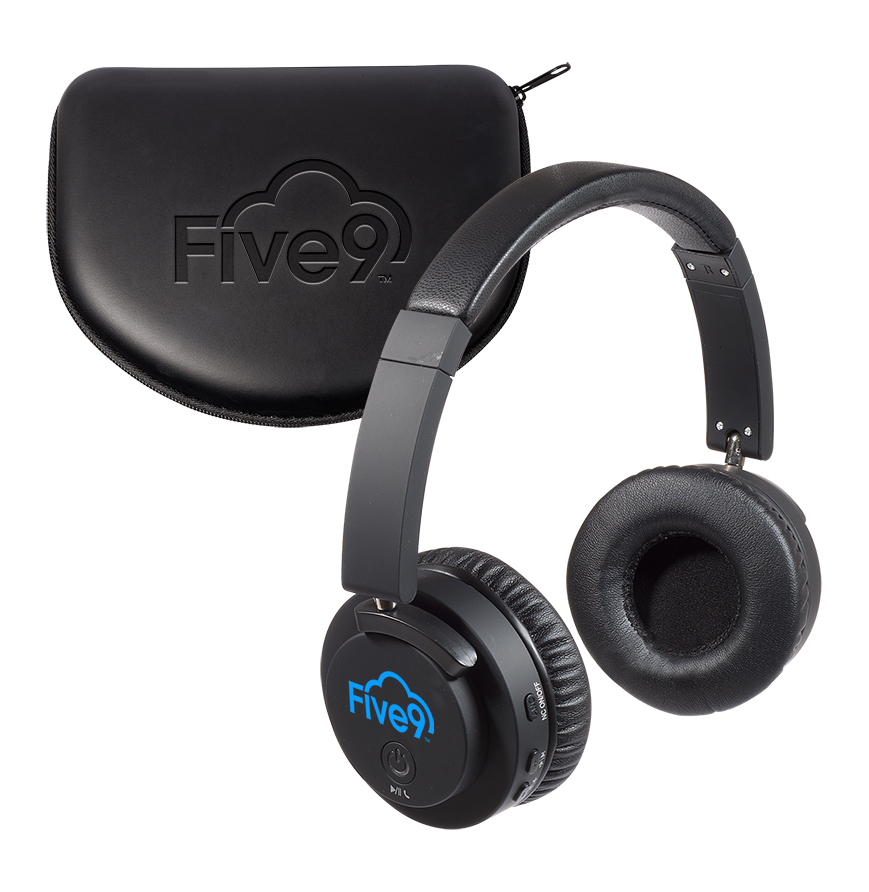 Wireless Noise Cancelling Headphones with Inline Microphone