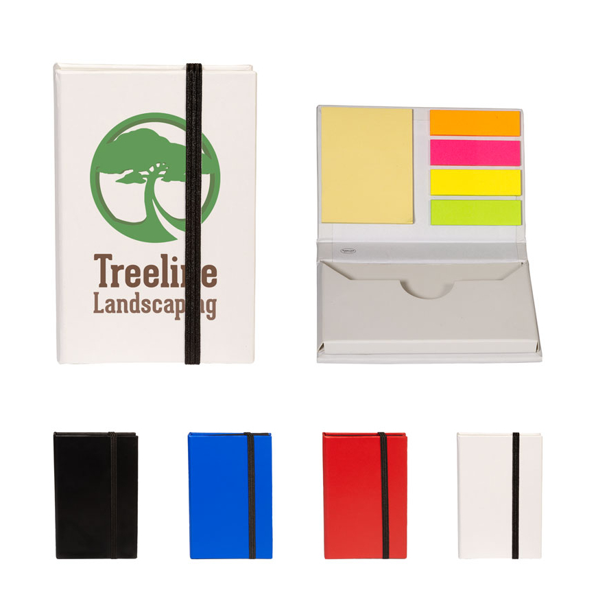 Go-Getter Hard Cover Sticky Notepad  Business Card Case