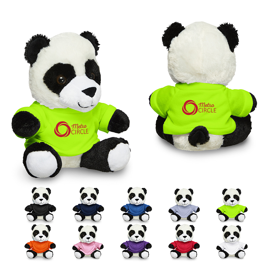 7 Plush Panda with T-Shirt