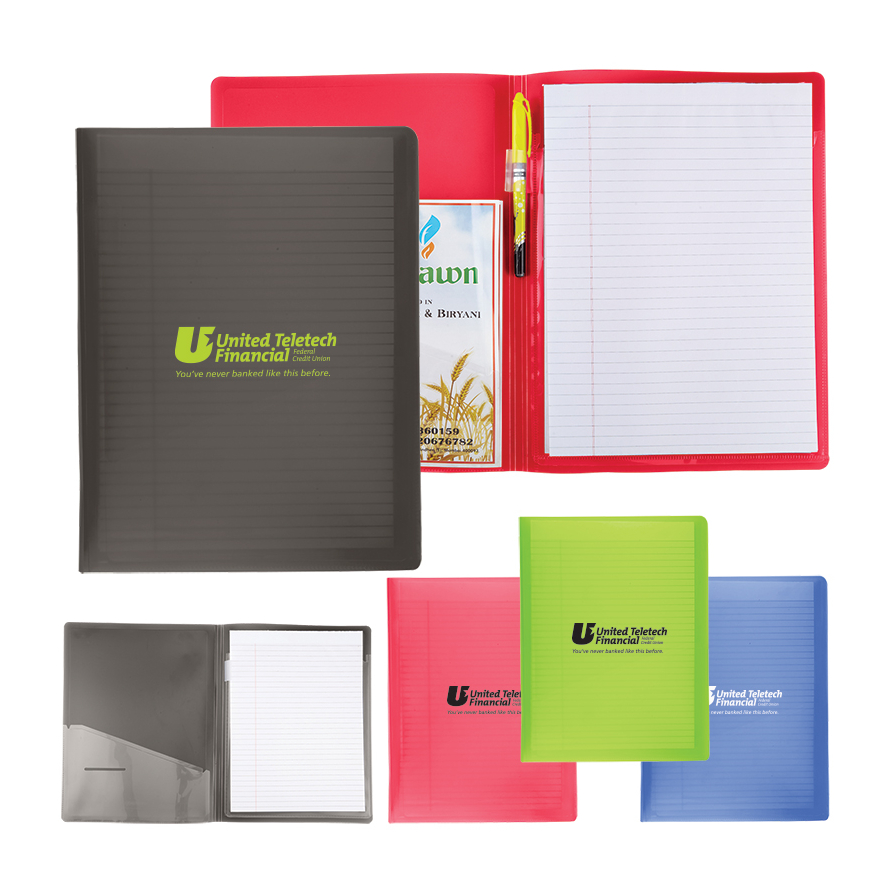 PP Folder with Writing Pad