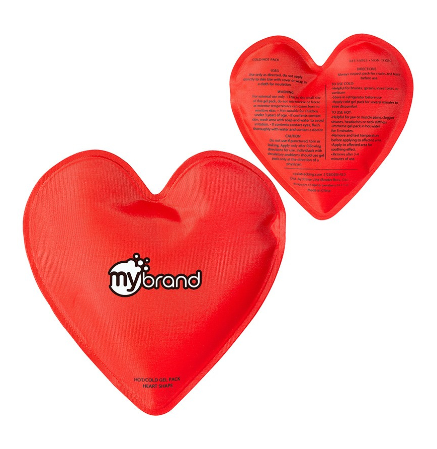 Heart Nylon Covered Gel HotCold Pack