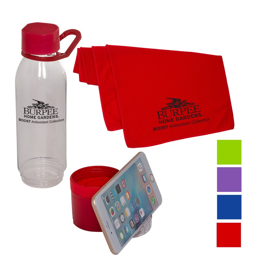 Multi-functional Water BottlePhone Stand with Cooling Towel