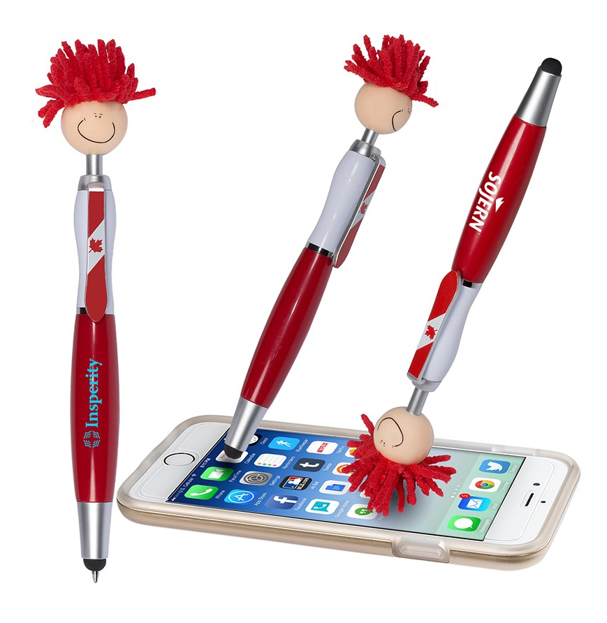 Canada Patriotic MopToppers Screen Cleaner with Stylus Pen