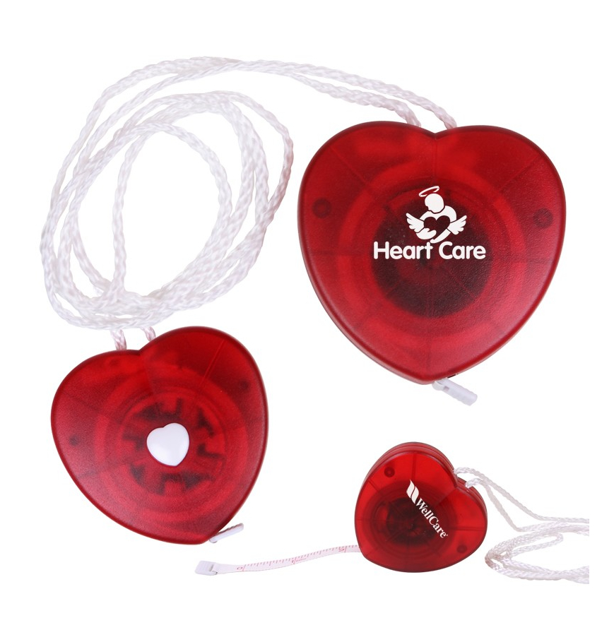 5 Ft Heart Tape Measure with Neck Strap