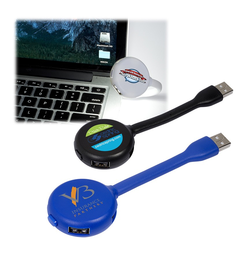 USB Flex Light 4-Port USB Hub