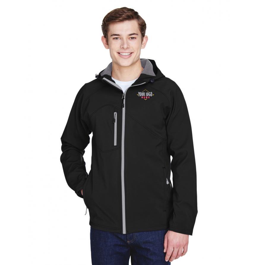 Mens Prospect Two-Layer Fleece Bonded Soft Shell Hooded Jacket
