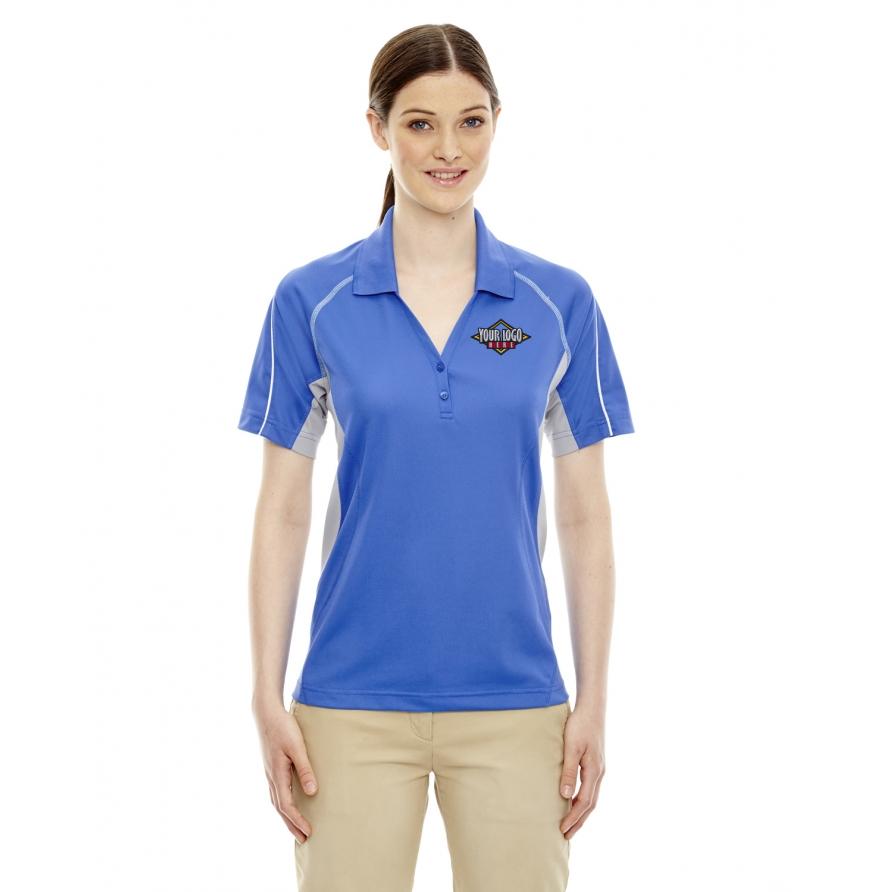 Ladies Eperformance Parallel Snag Protection Polo with Piping