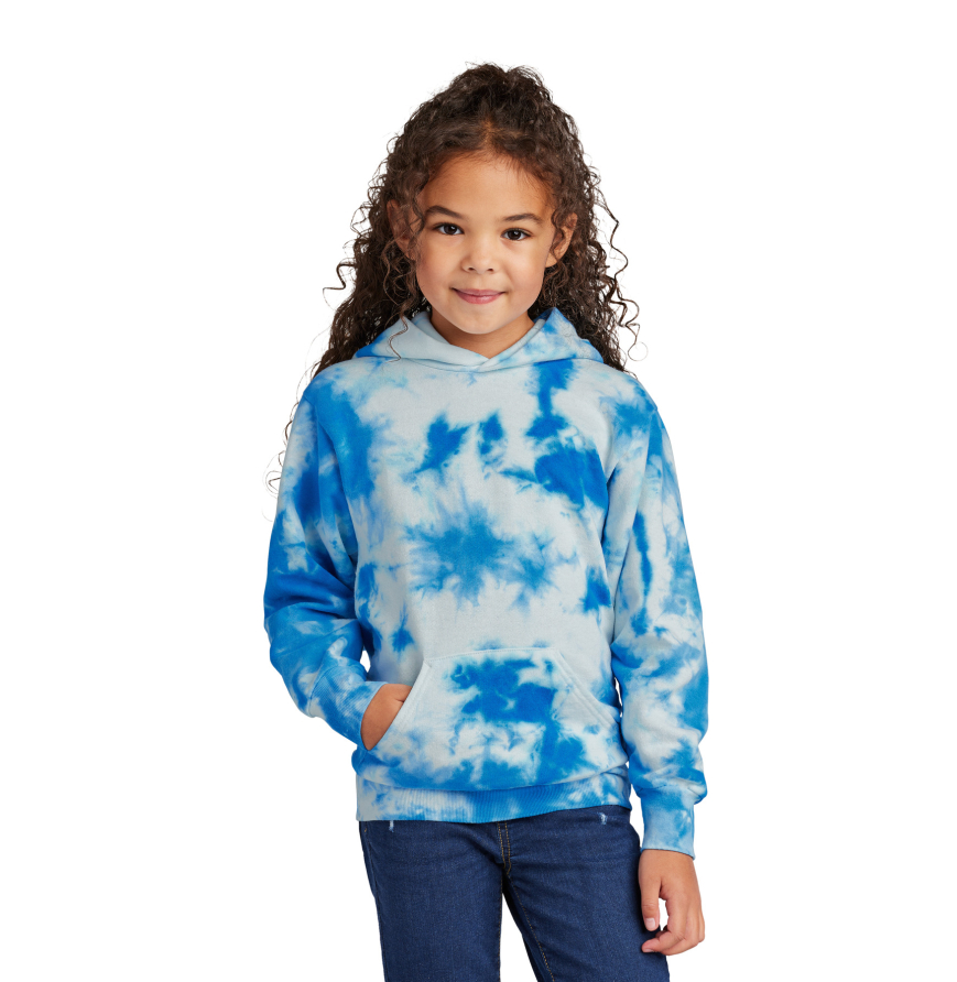 Port  Company Youth Crystal Tie-Dye Pullover Hoodie