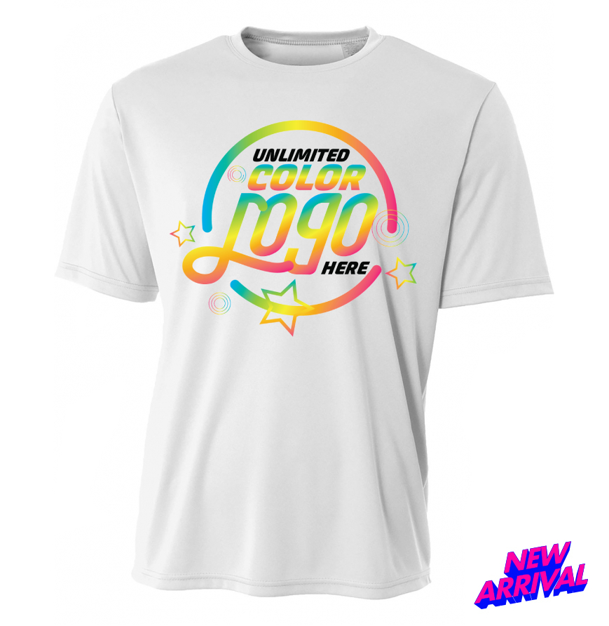 A4 N3402 T-Shirt - DTF Print Unlimited Colors Full Front or Left