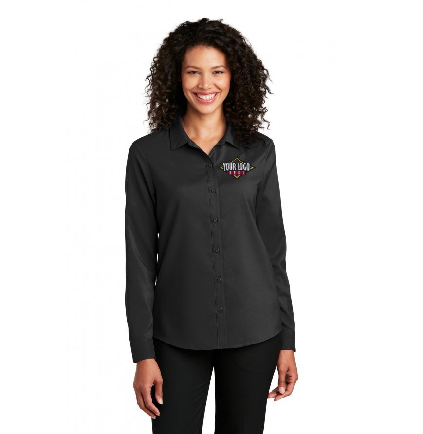 Port Authority Ladies Long Sleeve Performance Staff Shirt
