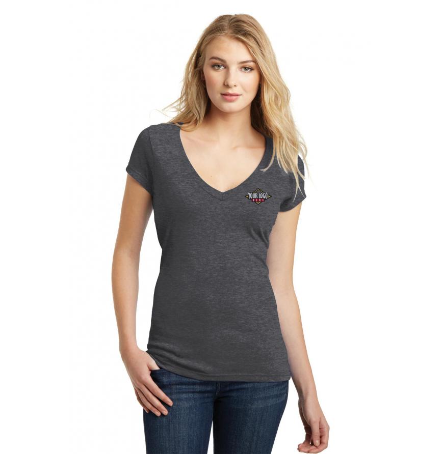 District Juniors Very Important Tee Deep V-Neck