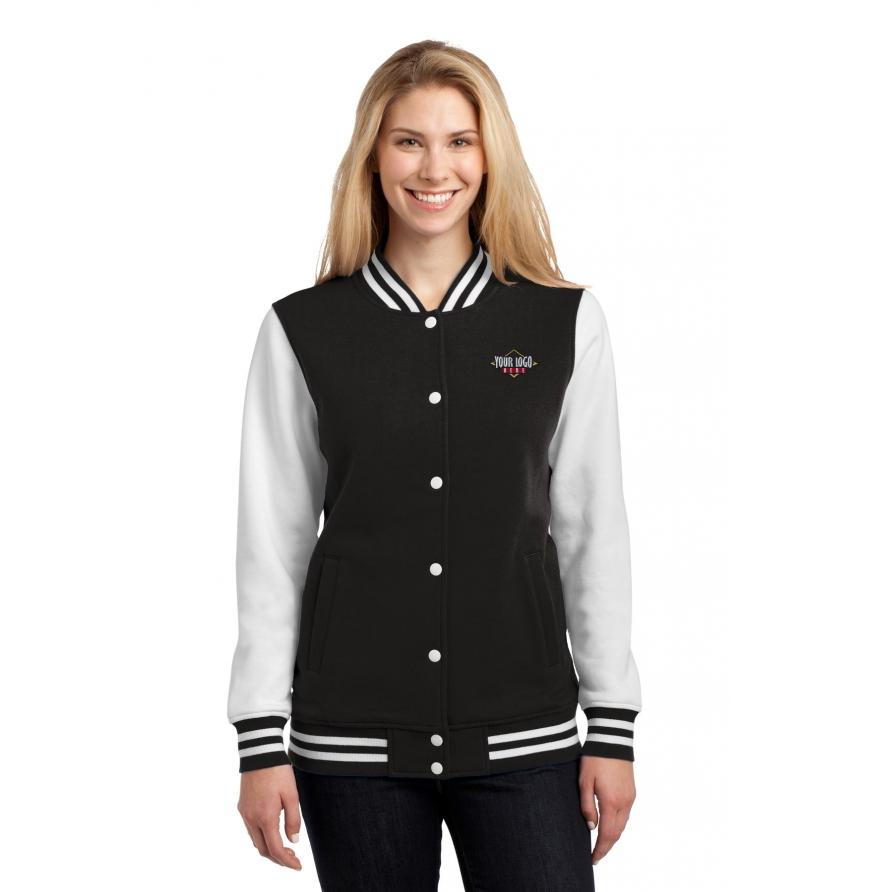 Sport-Tek Ladies Fleece Letterman Jacket