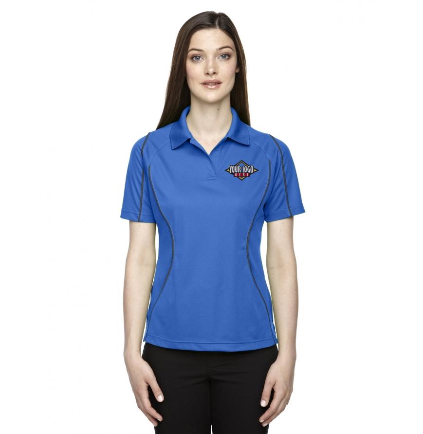 Ladies Eperformance Velocity Snag Protection Colorblock Polo with Piping
