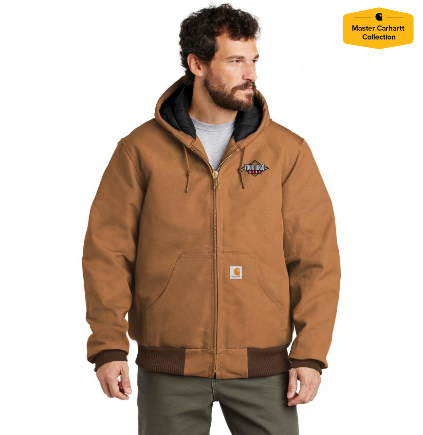 Carhartt CTTSJ140 Tall Quilted-Flannel-Lined Duck Active Jacket