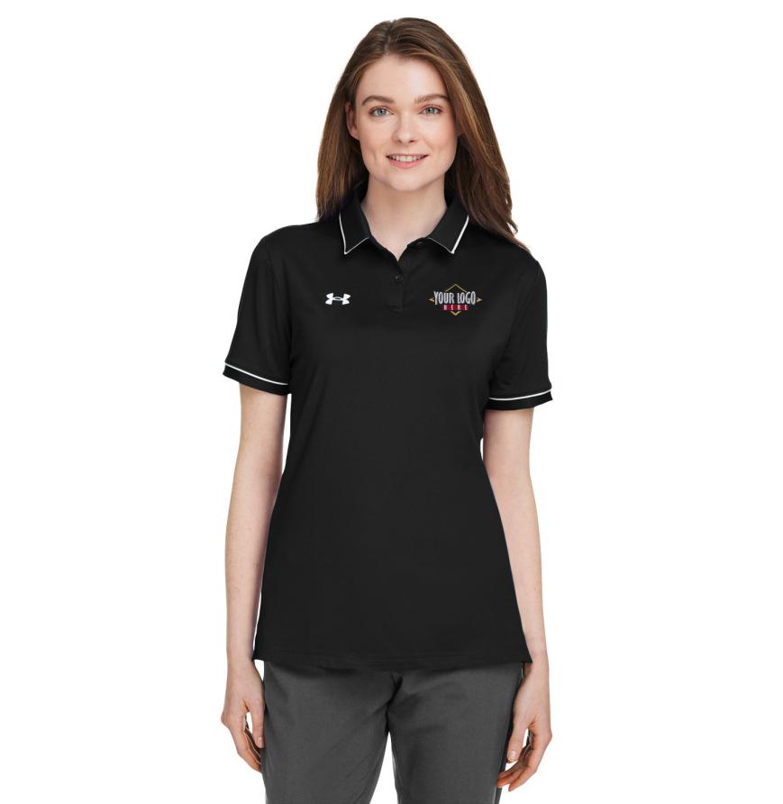 Ladies Tipped Teams Performance Polo