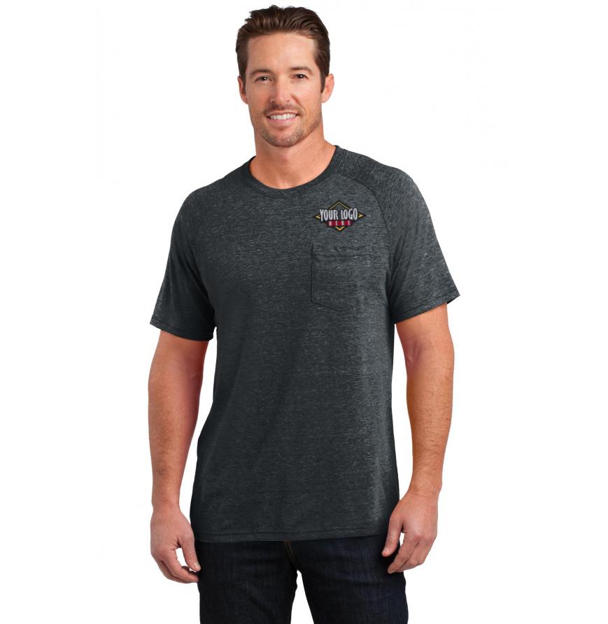 CLOSEOUT District Made Mens Tri-Blend Pocket Tee