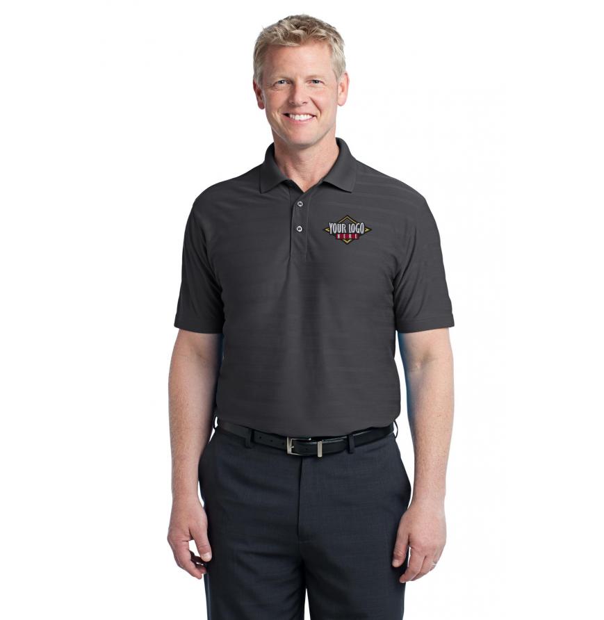 DISCONTINUED Port Authority Horizontal Texture Polo