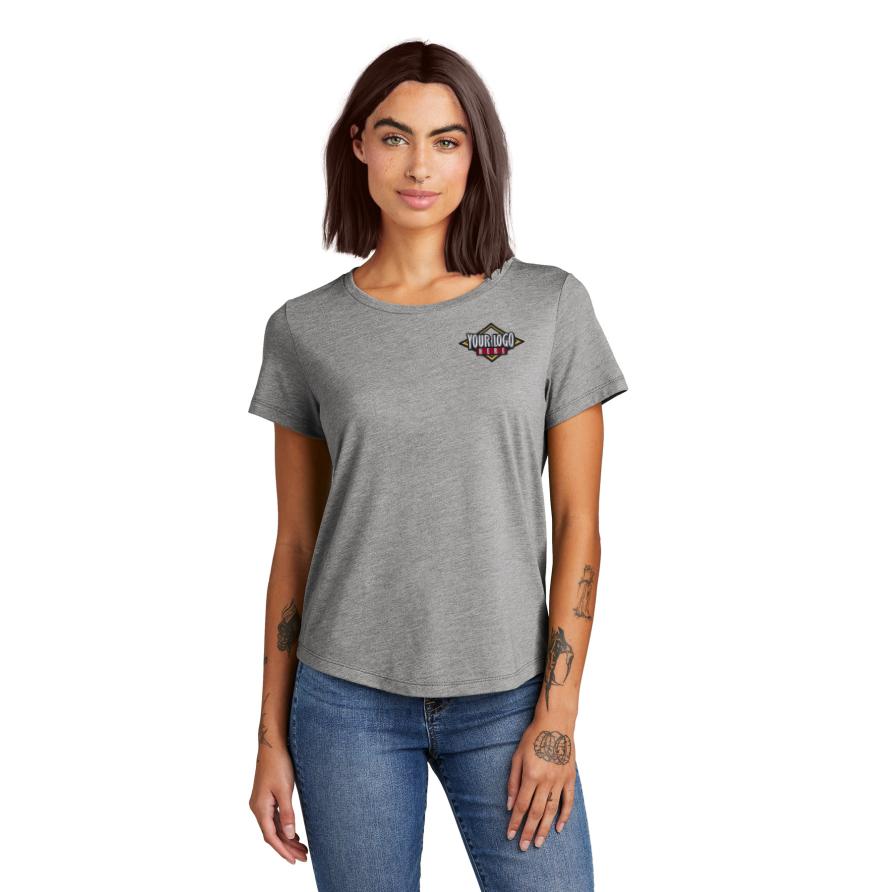 Allmade Women s Relaxed Tri-Blend Scoop Neck Tee