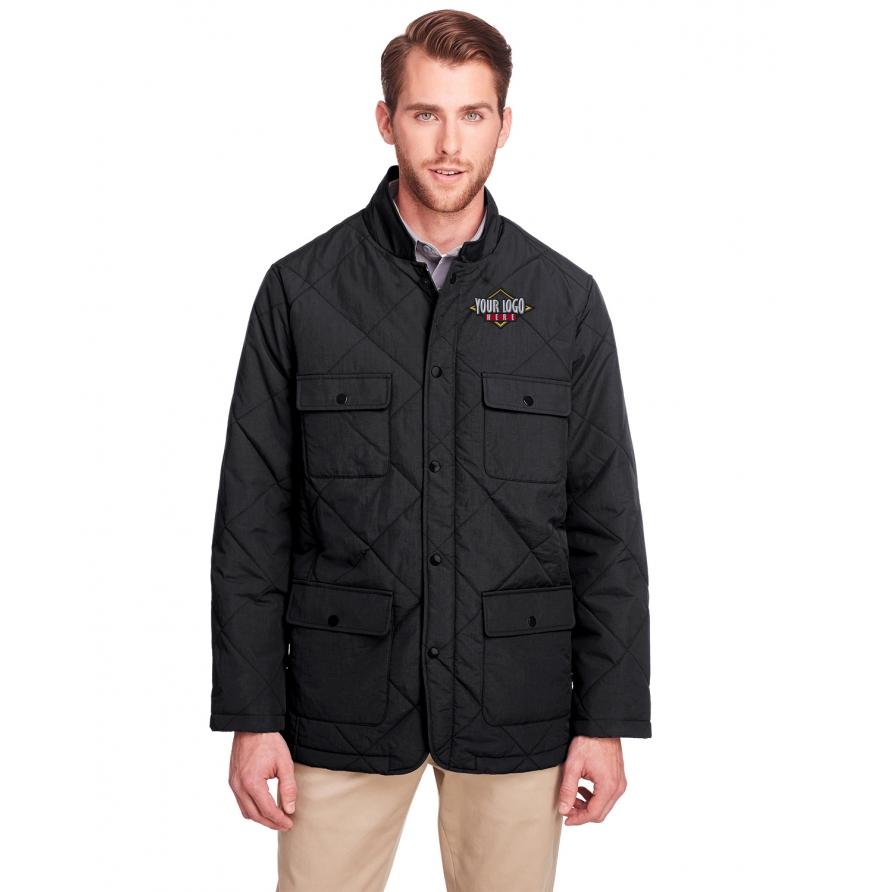 UltraClub  Mens Dawson Quilted Hacking Jacket