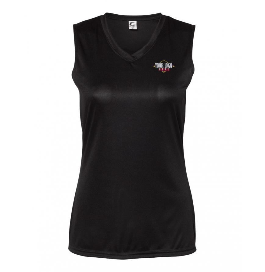 C2 Sport Womens Sleeveless V-Neck T-Shirt