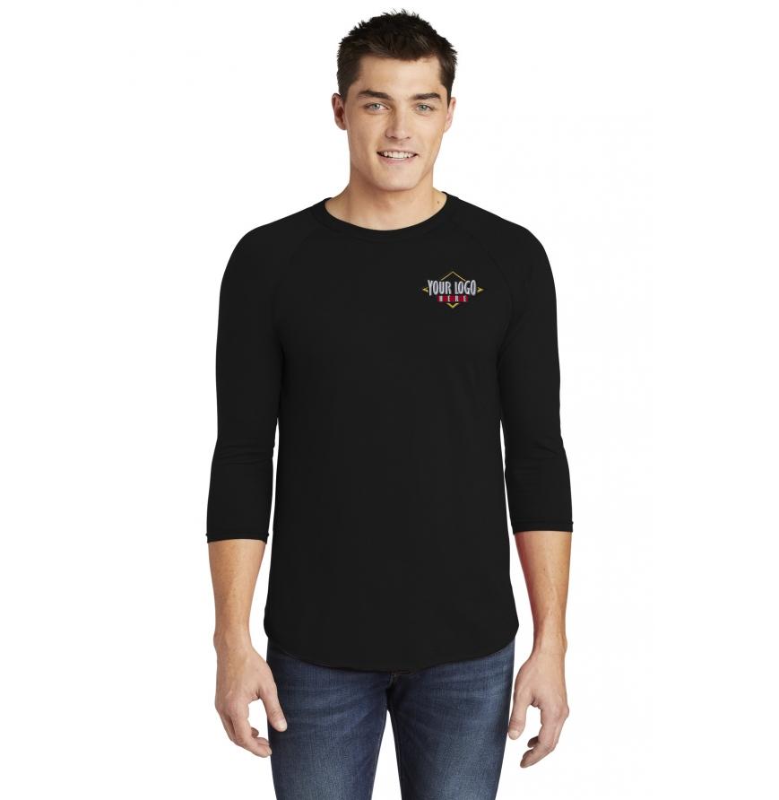American Apparel Poly-Cotton 34-Sleeve Raglan T-Shirt
