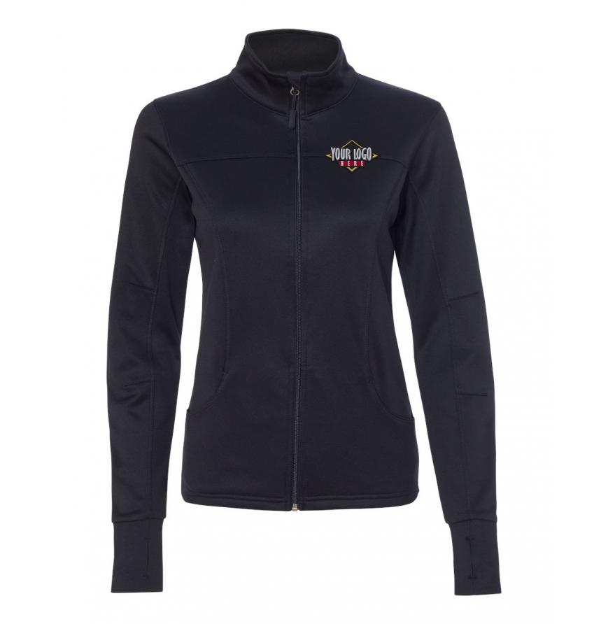 Independent Trading CoWomens Poly-Tech Full-Zip Track Jacket