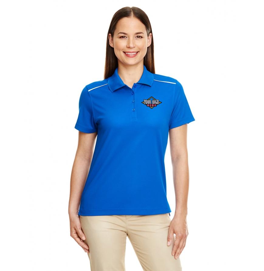 Ladies Radiant Performance Piqu Polo with Reflective Piping