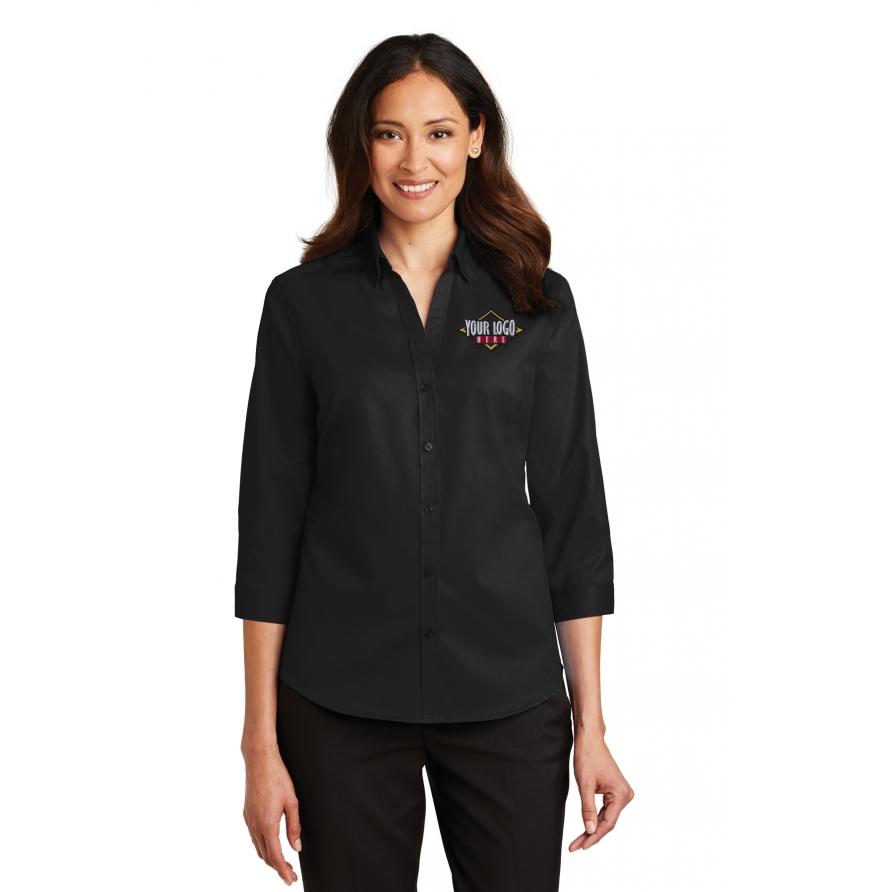 Port Authority Ladies 34-Sleeve SuperPro Twill Shirt