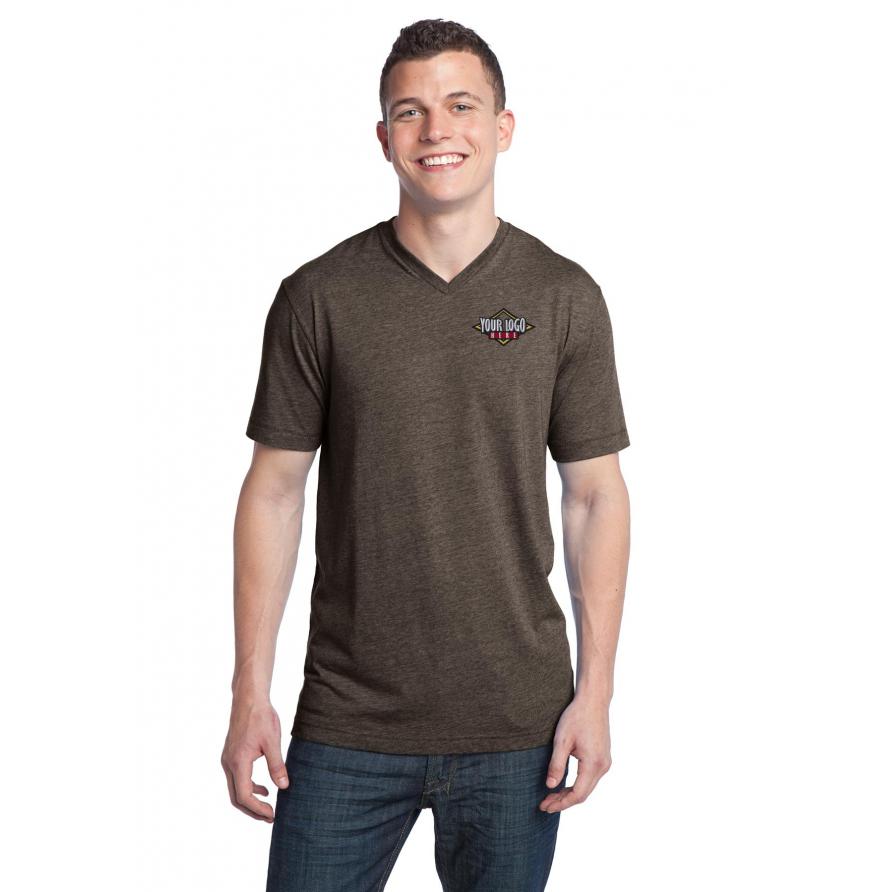 District - Young Mens Tri-Blend V-Neck Tee